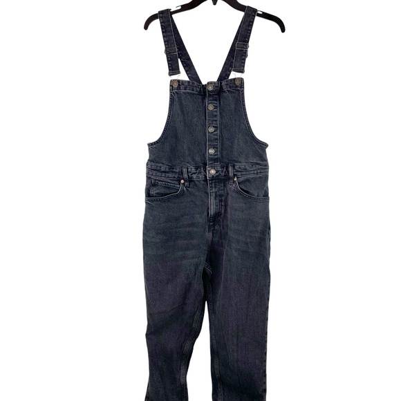 We the Free Shelby Overalls in Faded Black - Picture 2 of 7